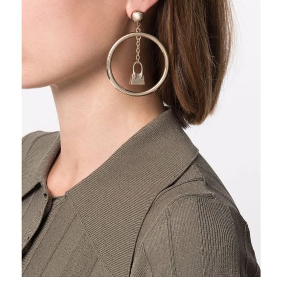 Jacquemus L'anneau Chiquito hoop earrings - Picture 4 of 14